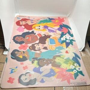 Pastel Pink Illustrated Princess place 4 Mats